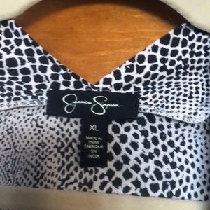 Jessica Simpson leopard pant suit